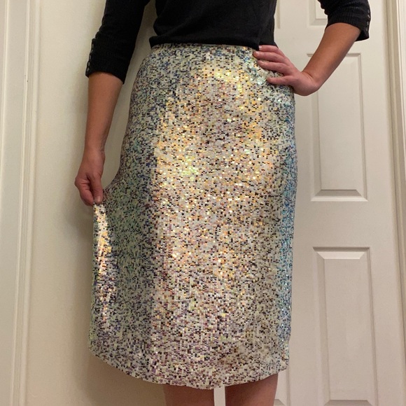 J. Crew Dresses & Skirts - J CREW Collection Tricolor Sequin Pencil Skirt NWT